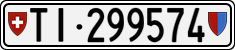 License plate of Switzerland, Cars