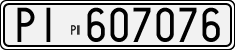 License plate of Italy, Cars (1927 year series)