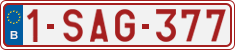 License plate of Belgium, Regular plates (2010)