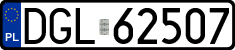 License plates of Poland, Regular car plates
