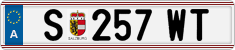 License plate of Austria, Regular plates