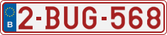 License plate of Belgium, Regular plates (2010)