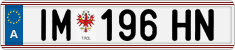 License plate of Austria, Regular plates