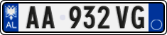 License plate of Albania, Cars (2011)