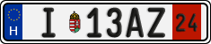 license plates of Hungary, Temporary (2022)