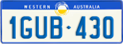 Western Australia, Regular plates