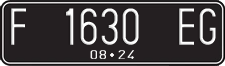 License plate of Indonesia, Regular plates
