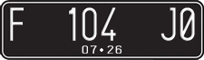 License plate of Indonesia, Regular plates