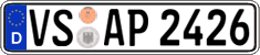 German license plate, Regular plates
