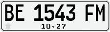 License plate of Indonesia, Regular plates