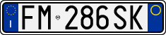 License plate of Italy, Cars (1994 year series)