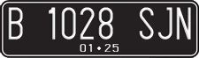 License plate of Indonesia, Regular plates