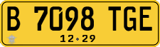 License plate of Indonesia, Commercial vehicles
