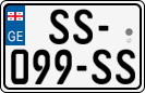 License plate of Georgia, Cars (2014)