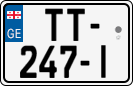 License plate of Georgia, Trailers (2014)
