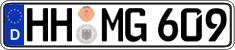 German license plate, Regular plates