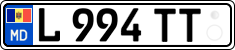 License plate of Moldova, Trailers (2015)