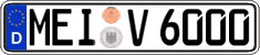 German license plate, Regular plates