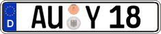 German license plate, Regular plates