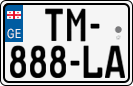 License plate of Georgia, Cars (2014)