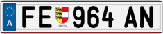 License plate of Austria, Regular plates