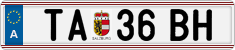 License plate of Austria, Regular plates