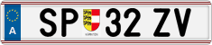 License plate of Austria, Regular plates