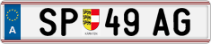 License plate of Austria, Regular plates