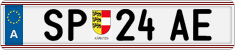 License plate of Austria, Regular plates