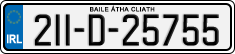 License plate of Ireland, Regular plates