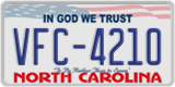 North Carolina, ABC-1234