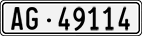 License plate of Switzerland, Cars