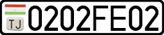 License plate of Tajikistan, Private owners (2009)
