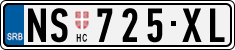License plate of Serbia, Cars
