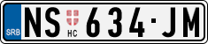 License plate of Serbia, Cars