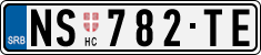 License plate of Serbia, Cars