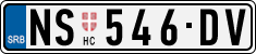 License plate of Serbia, Cars