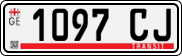 License plate of Georgia, Export transit plates