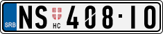 License plate of Serbia, Cars