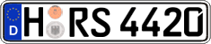 German license plate, Regular plates
