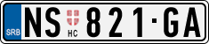 License plate of Serbia, Cars