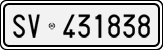 License plate of Italy, Cars (1927 year series)