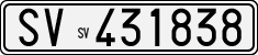 License plate of Italy, Cars (1927 year series)