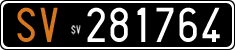 License plate of Italy, Cars (1927 year series)