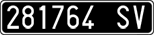 License plate of Italy, Cars (1927 year series)