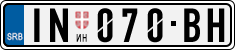 License plate of Serbia, Cars