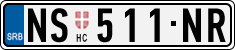License plate of Serbia, Cars