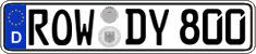 German license plate, Regular plates