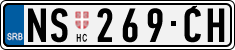 License plate of Serbia, Cars