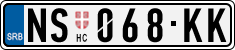 License plate of Serbia, Cars